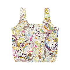 Colorful Seamless Floral Background Full Print Recycle Bags (m)  by TastefulDesigns