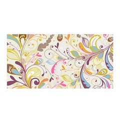 Colorful Seamless Floral Background Satin Wrap by TastefulDesigns