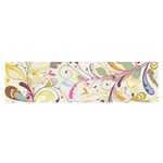 Colorful Seamless Floral Background Satin Scarf (Oblong) Front