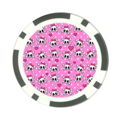 Cute Skulls  Poker Chip Card Guard (10 Pack) by Valentinaart