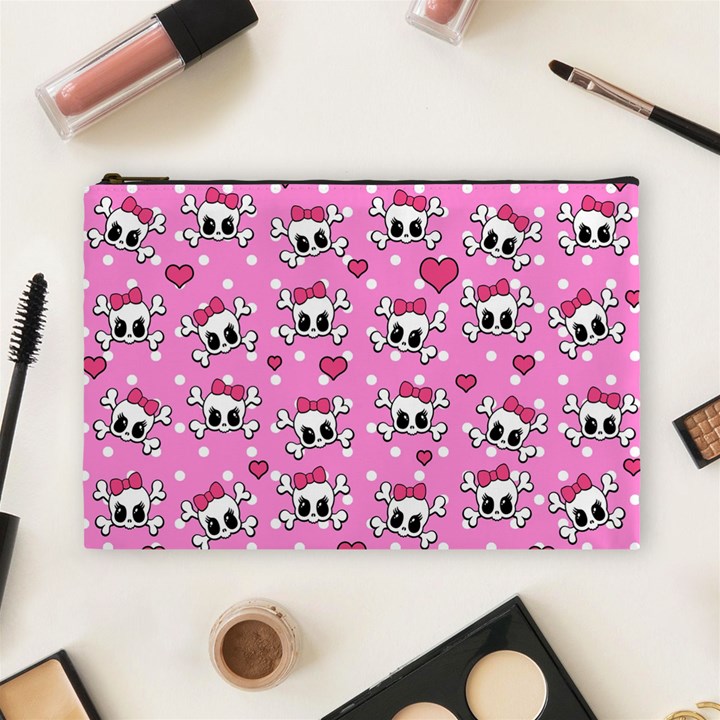 Cute skulls  Cosmetic Bag (Large) 