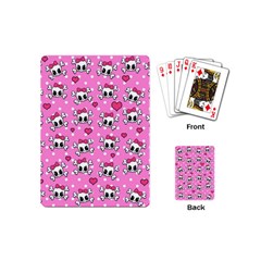 Cute Skulls  Playing Cards (mini)  by Valentinaart