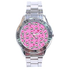 Cute Skulls  Stainless Steel Analogue Watch by Valentinaart