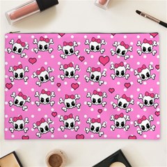 Cute Skulls  Cosmetic Bag (xxl)  by Valentinaart