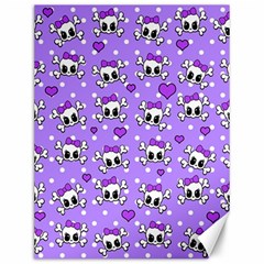 Cute Skulls  Canvas 12  X 16   by Valentinaart