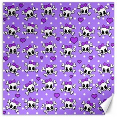 Cute Skulls  Canvas 16  X 16   by Valentinaart