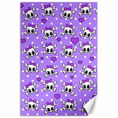 Cute Skulls  Canvas 20  X 30   by Valentinaart