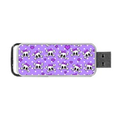 Cute Skulls  Portable Usb Flash (one Side) by Valentinaart