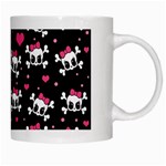 Cute skulls  White Mugs Right