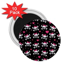 Cute Skulls  2 25  Magnets (10 Pack)  by Valentinaart