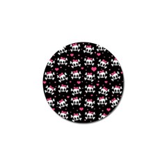 Cute Skulls  Golf Ball Marker by Valentinaart