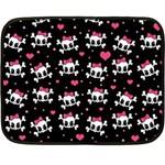 Cute skulls  Fleece Blanket (Mini) 35 x27  Blanket