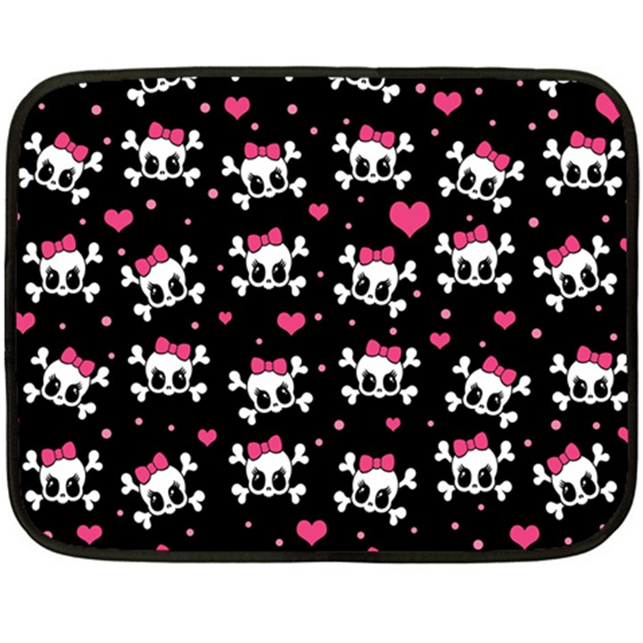 Cute skulls  Fleece Blanket (Mini)