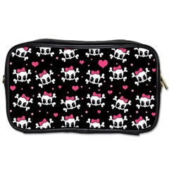 Cute Skulls  Toiletries Bags 2-side by Valentinaart