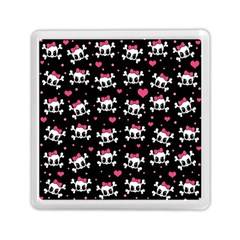 Cute Skulls  Memory Card Reader (square)  by Valentinaart