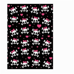 Cute Skulls  Large Garden Flag (two Sides) by Valentinaart