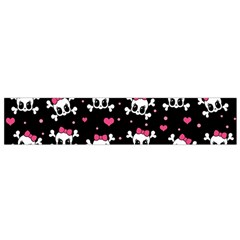 Cute Skulls  Flano Scarf (small)