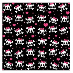 Cute Skulls  Large Satin Scarf (square) by Valentinaart