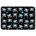 Cute skulls  Large Doormat  30 x20  Door Mat