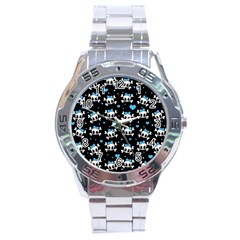 Cute Skulls  Stainless Steel Analogue Watch by Valentinaart