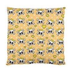 Cute Skull Standard Cushion Case (one Side) by Valentinaart