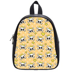 Cute Skull School Bags (small)  by Valentinaart