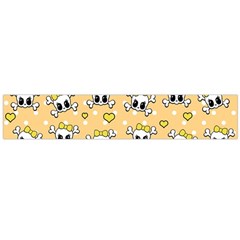 Cute Skull Flano Scarf (large) by Valentinaart