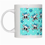 Cute skull White Mugs Left