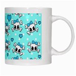 Cute skull White Mugs Right