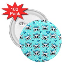 Cute Skull 2 25  Buttons (100 Pack)  by Valentinaart