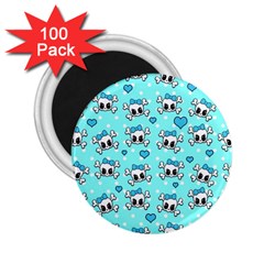 Cute Skull 2 25  Magnets (100 Pack)  by Valentinaart