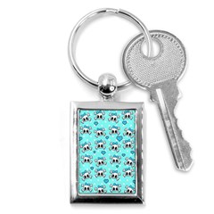 Cute Skull Key Chains (rectangle)  by Valentinaart