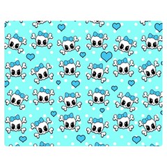 Cute Skull Double Sided Flano Blanket (medium) 