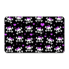 Cute Skull Magnet (rectangular) by Valentinaart