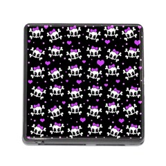 Cute Skull Memory Card Reader (square) by Valentinaart