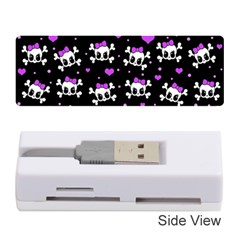 Cute Skull Memory Card Reader (stick)  by Valentinaart