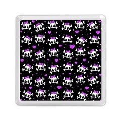 Cute Skull Memory Card Reader (square) 