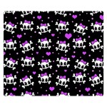 Cute skull Double Sided Flano Blanket (Small)  50 x40  Blanket Back