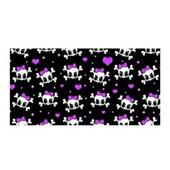 Cute Skull Satin Wrap by Valentinaart