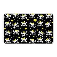 Cute Skull Magnet (rectangular) by Valentinaart