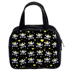 Cute Skull Classic Handbags (2 Sides) by Valentinaart