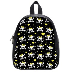 Cute Skull School Bags (small)  by Valentinaart