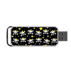 Cute Skull Portable Usb Flash (two Sides) by Valentinaart