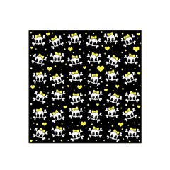 Cute Skull Satin Bandana Scarf by Valentinaart