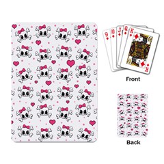 Cute Skull Playing Card by Valentinaart