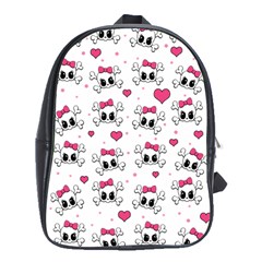 Cute Skull School Bags (xl)  by Valentinaart