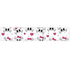 Cute Skull Flano Scarf (large) by Valentinaart