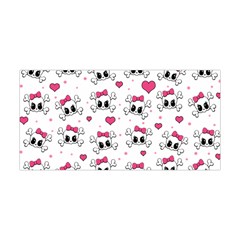 Cute Skull Yoga Headband by Valentinaart