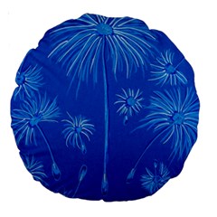 Floating Large 18  Premium Round Cushions by dawnsiegler