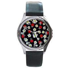 Sixties Flashback Round Metal Watch